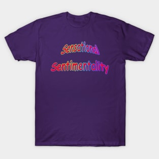 Sensational Sentimentality Neon Retro Rainbow T-Shirt